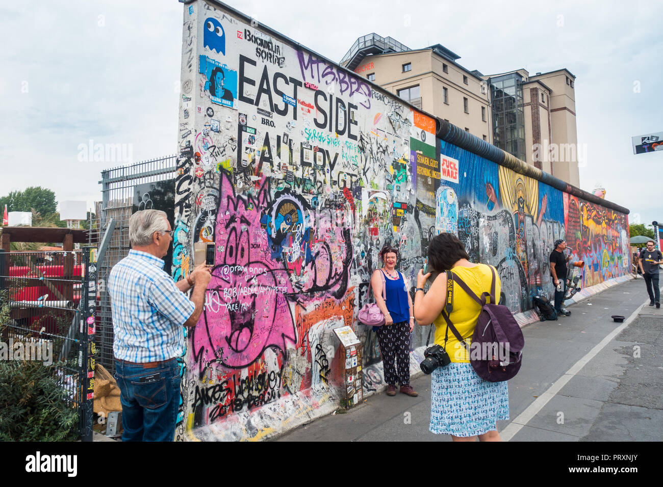 Berliner Mauer East Side Gallery Stockfoto
