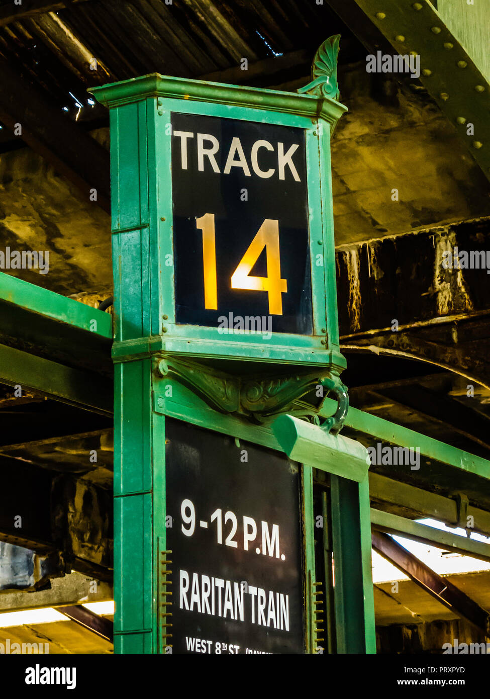 Central Railroad von New Jersey Terminal Jersey City, New Jersey, USA Stockfoto