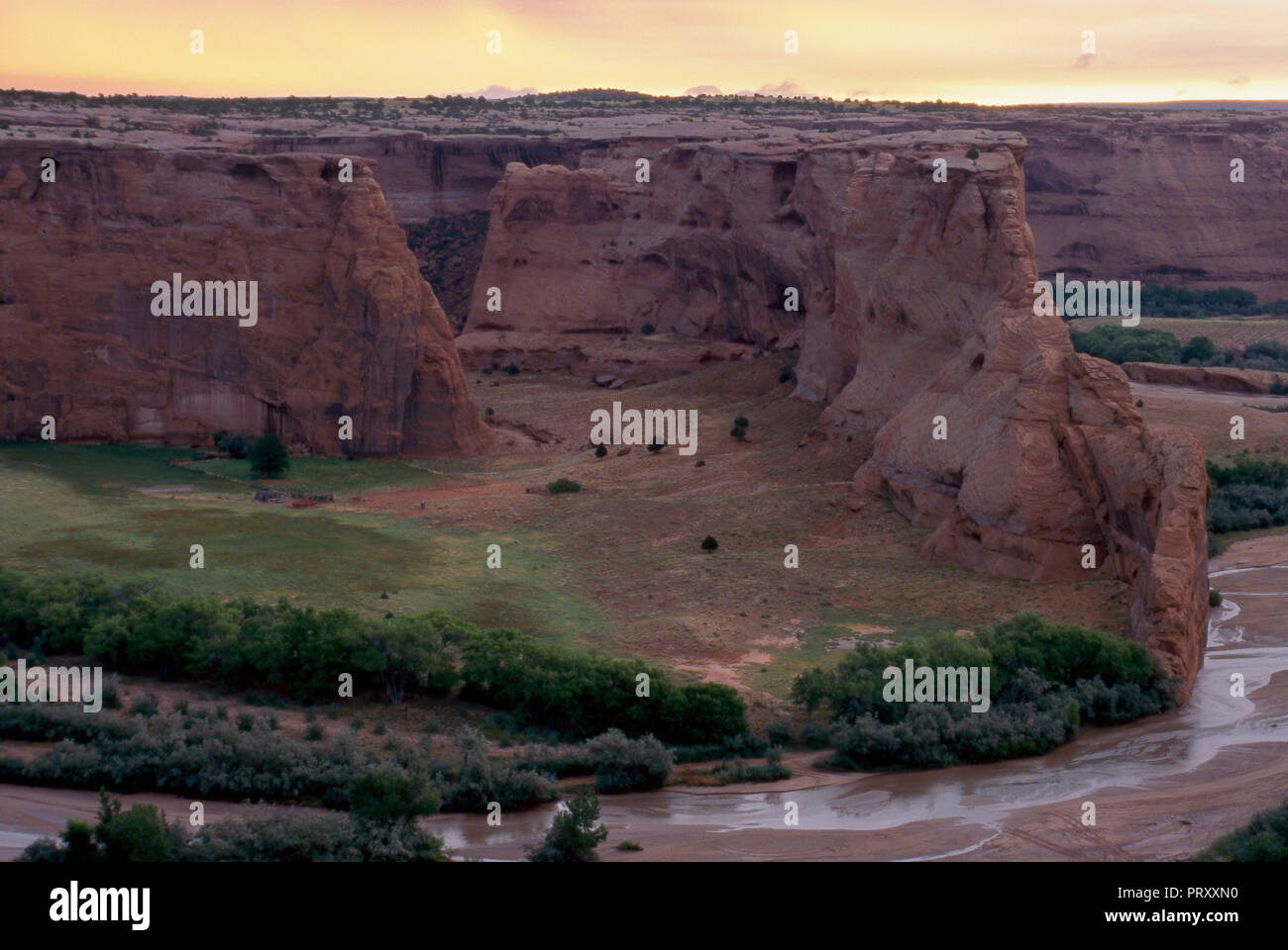 Chinle Waschen im Canyon de Chelly, Arizona. Foto Stockfoto