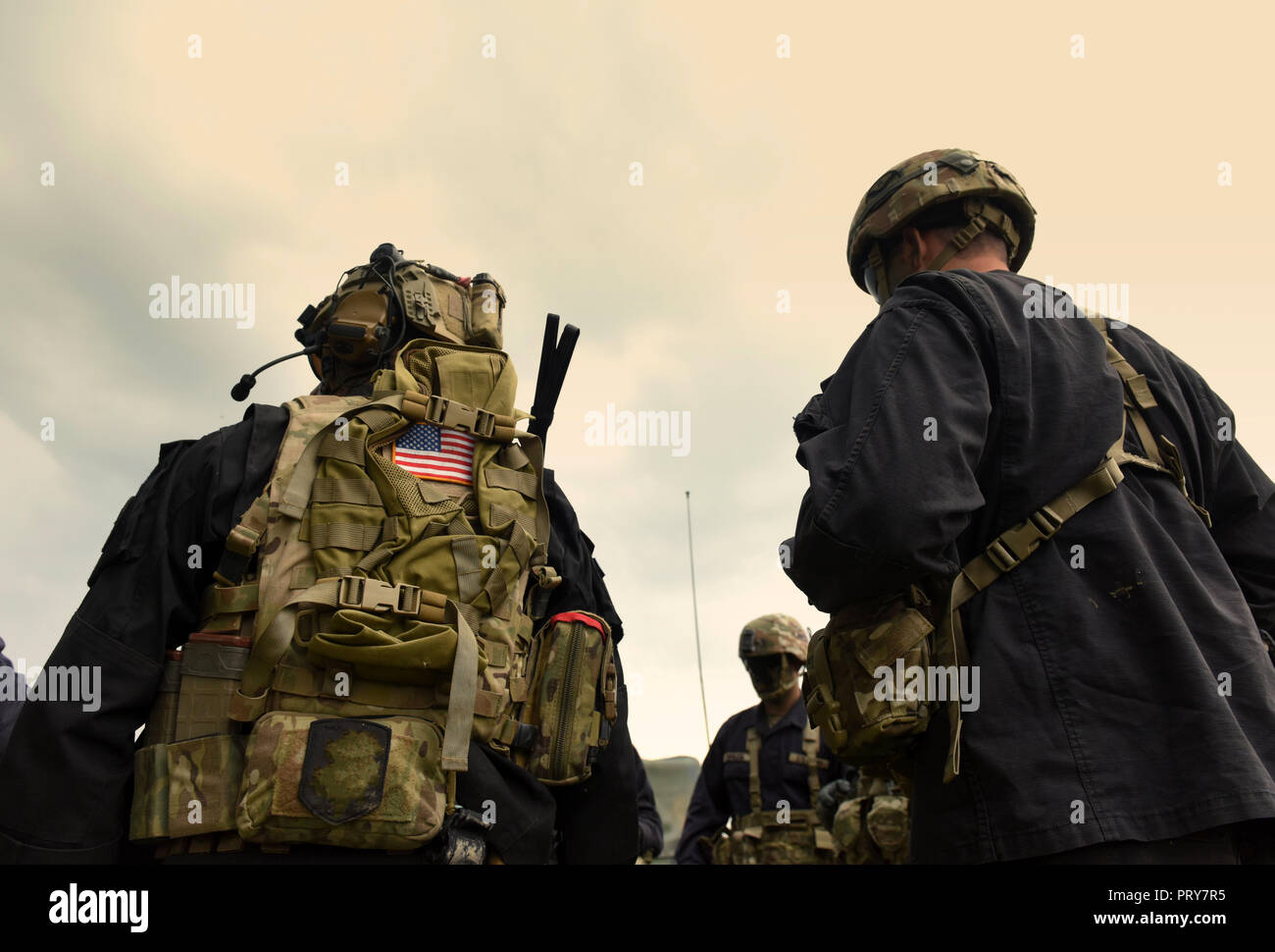 US-Soldaten. US-Armee. US-Militär uniform. US-Truppen. Stockfoto