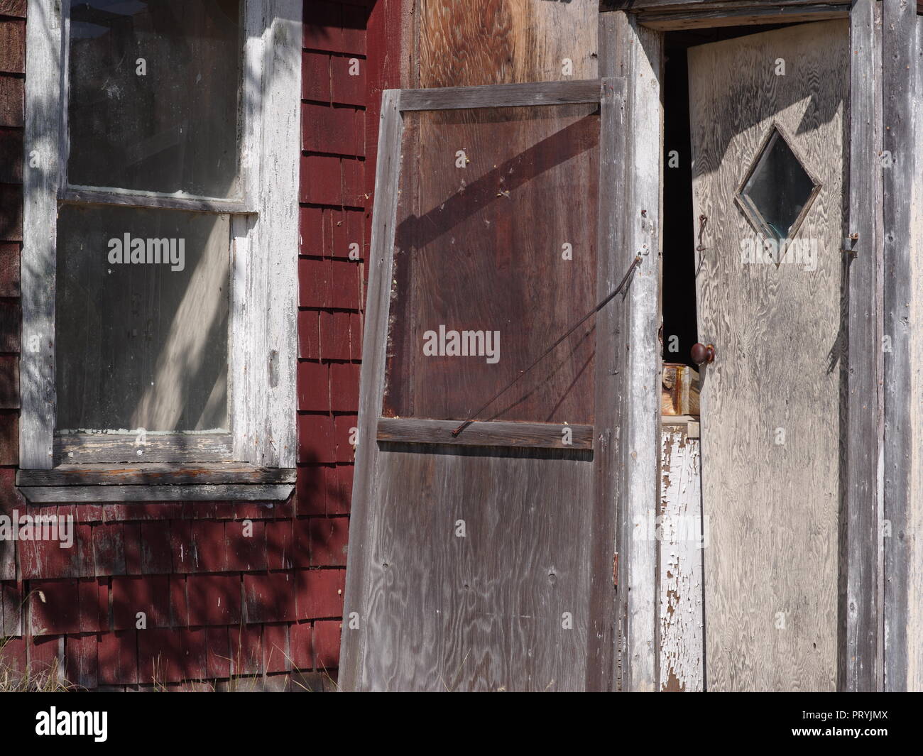 Verlassenes Haus, Canuck, Saskatchewan, Kanada, Palliser Triangle, Brian Martin RMSF, große Dateigröße Stockfoto
