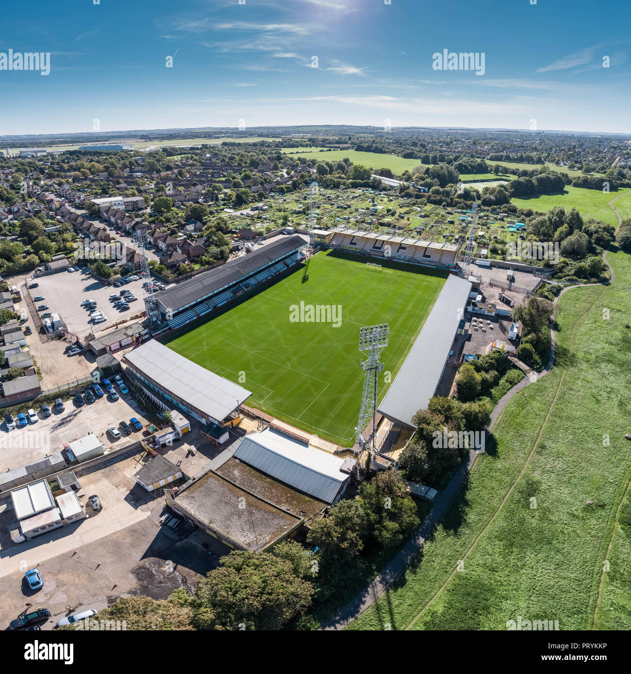 Cambridge United Football Stadion Stockfoto