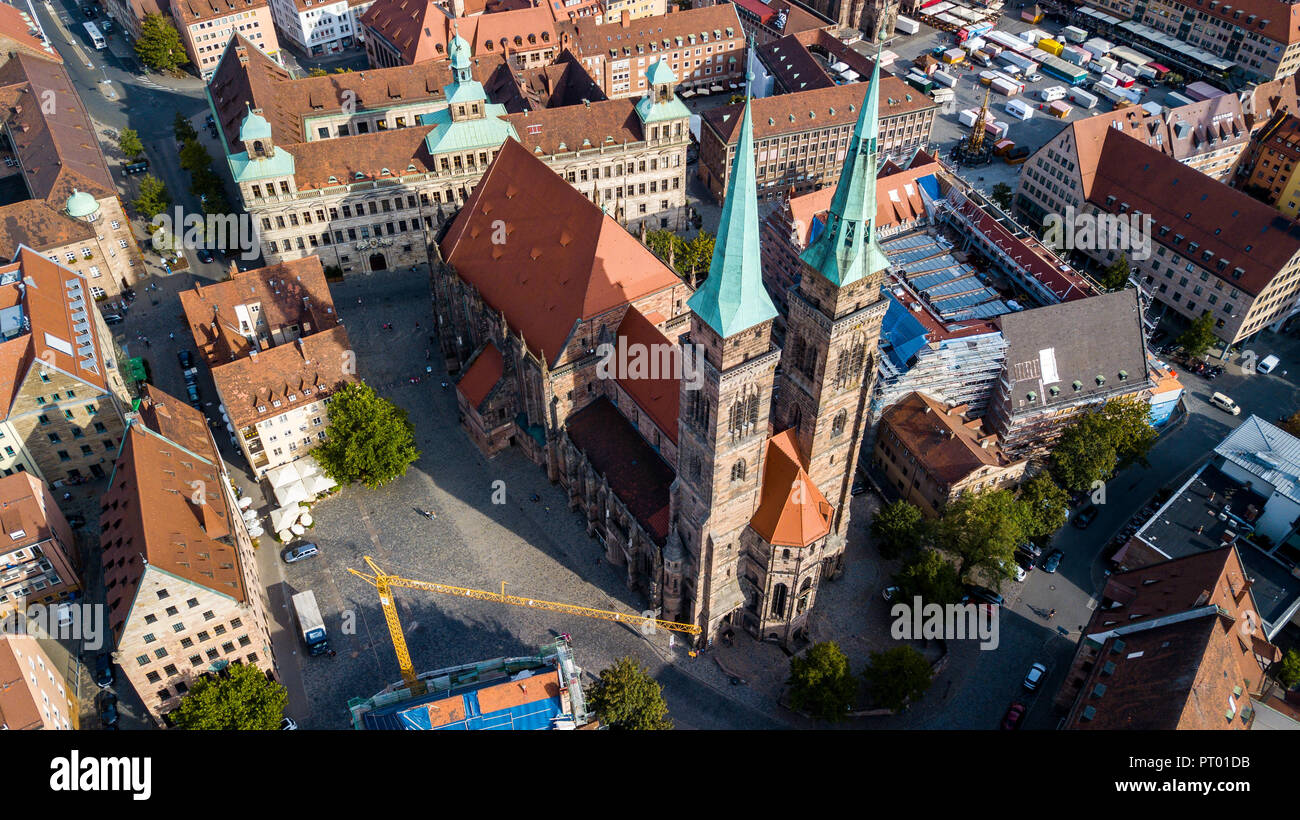 St. Sebaldus Kirche, St. Sebald Sebalduskirche Nürnberg, Nürnberg, Deutschland Stockfoto