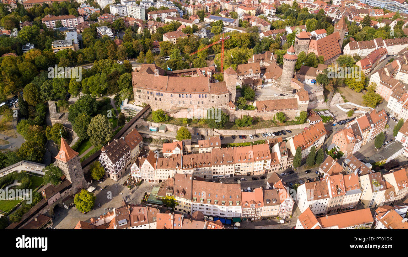 Kaiserburg Nürnberg, Kaiserburg Nürnberg, Nürnberg, Deutschland Stockfoto