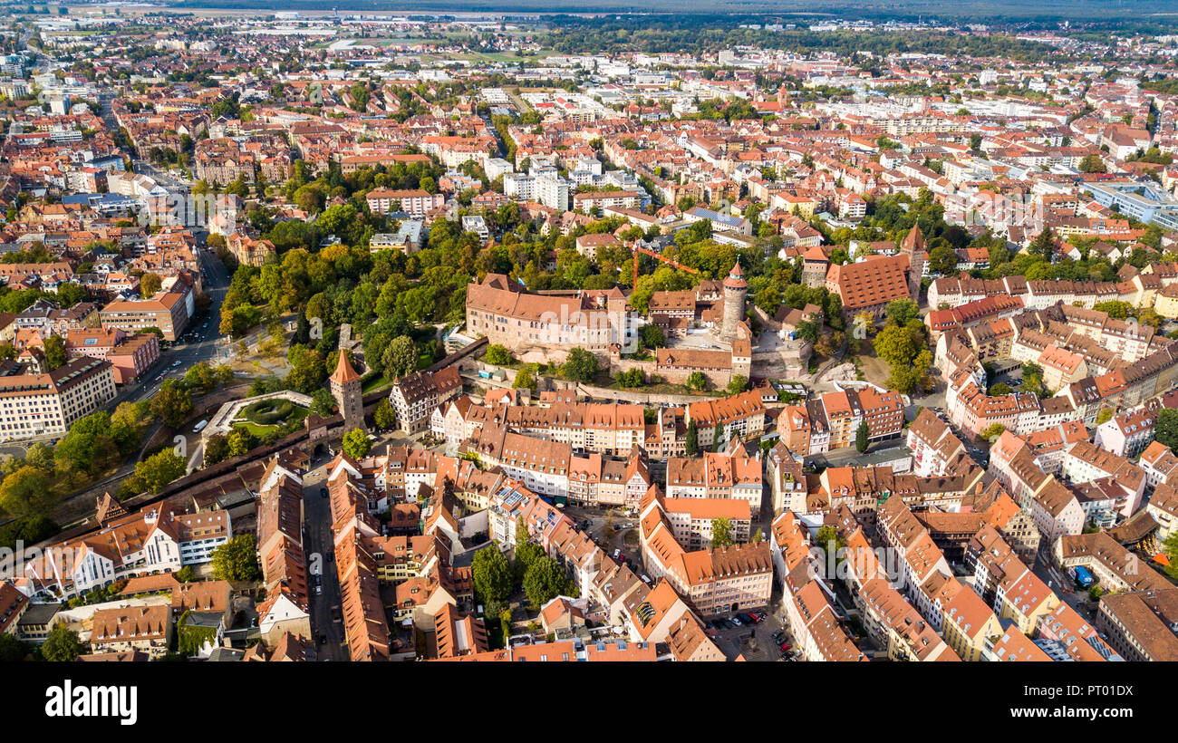 Kaiserburg Nürnberg, Kaiserburg Nürnberg, Nürnberg, Deutschland Stockfoto