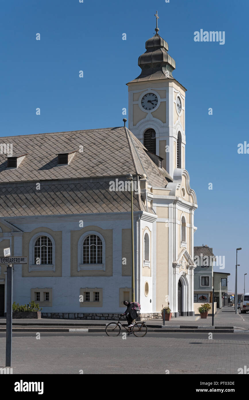 Deutschen evangelischen lutherischen Kirche, Swakopmund, Namibia. Stockfoto