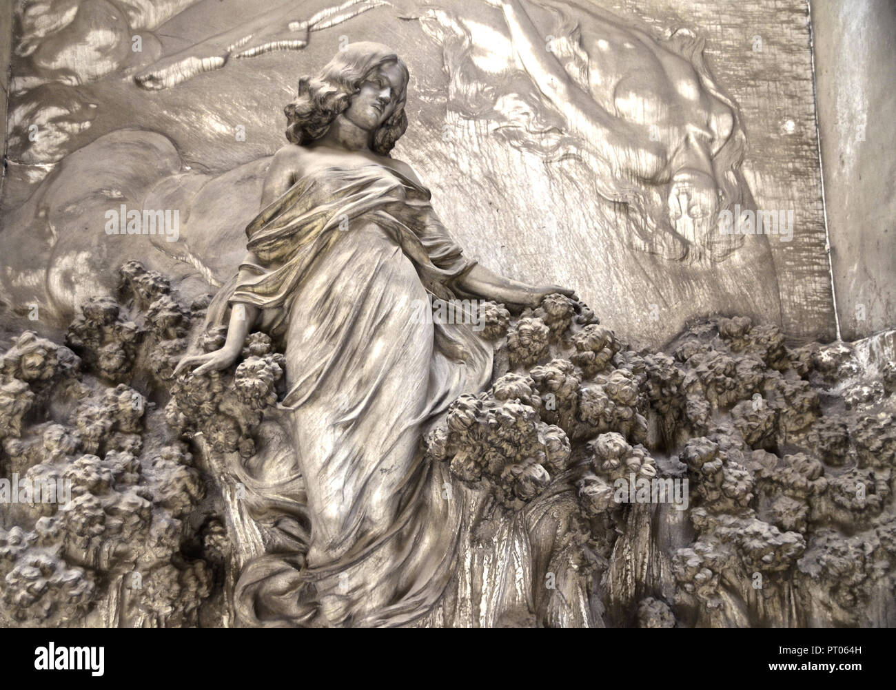 Staglieno cemeter Statue - Genua Stockfoto