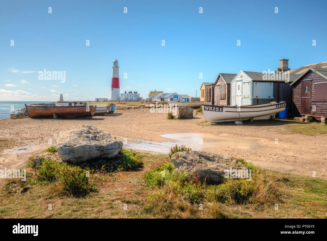 Portland Bill Lighthouse, Isle of Portland, Dorset, England, UK Stockfoto