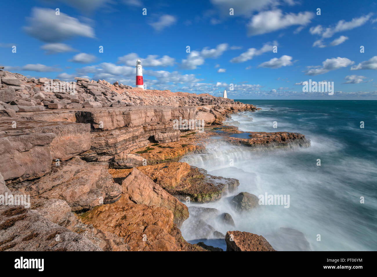 Portland Bill Lighthouse, Isle of Portland, Dorset, England, UK Stockfoto