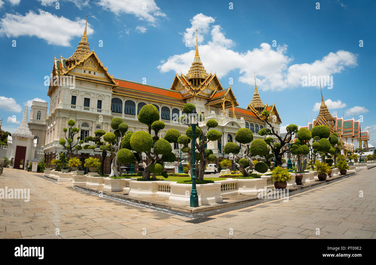 Phra Thinang Chakri Maha Prasat im Grand Palace, Bangkok, Thailand Stockfoto