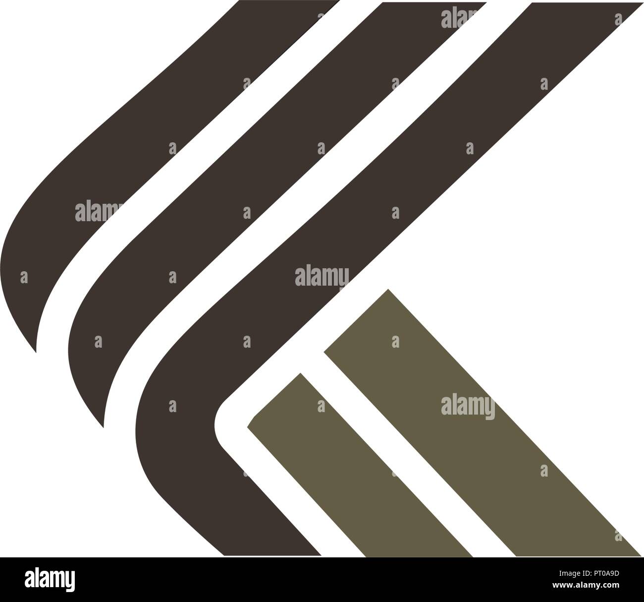 Buchstabe k Luxus Logo Design Konzept Vorlage Stock Vektor