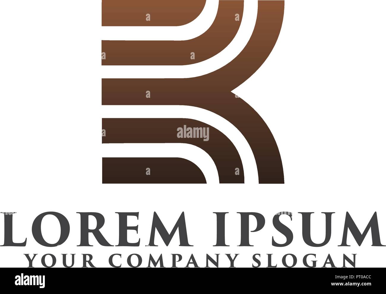 Buchstabe k Luxus Logo Design Konzept Vorlage Stock Vektor