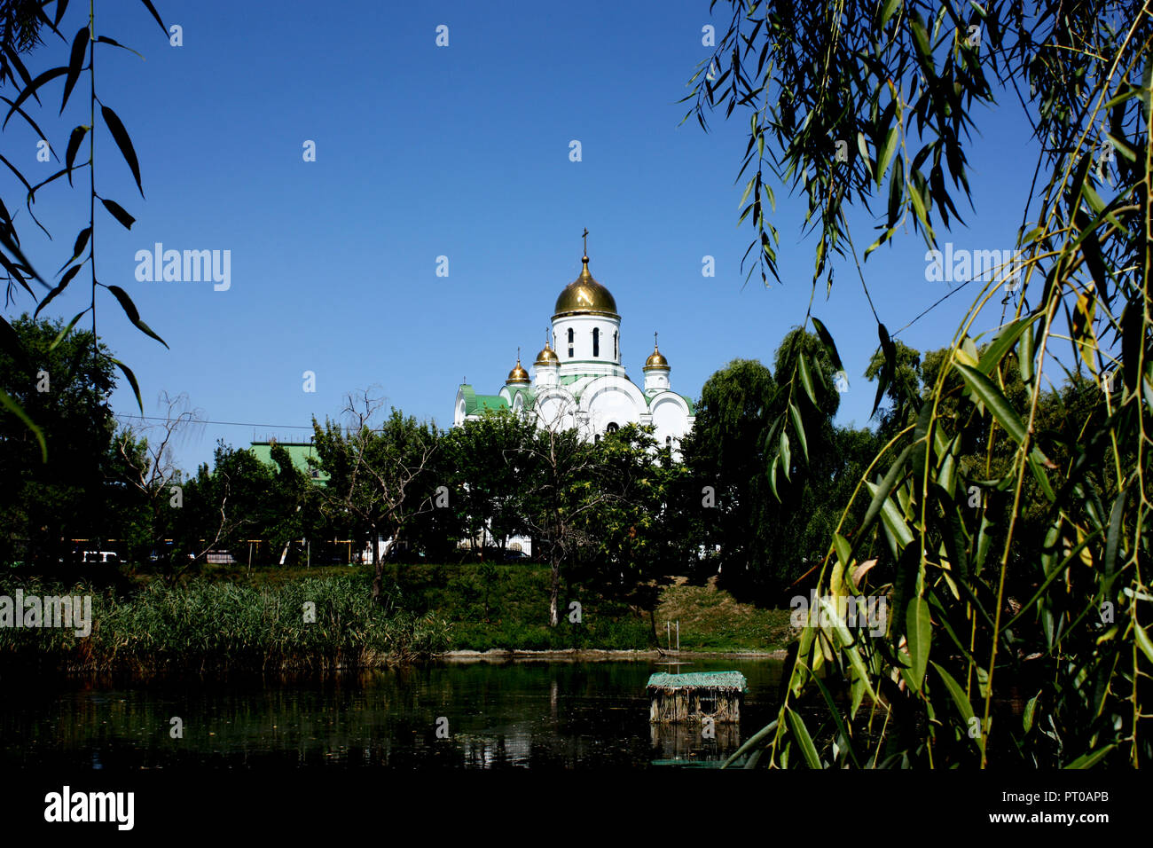 Die Kathedrale, eine Russisch-orthodoxe Kirche, in Tiraspol, Transdniestr Stockfoto