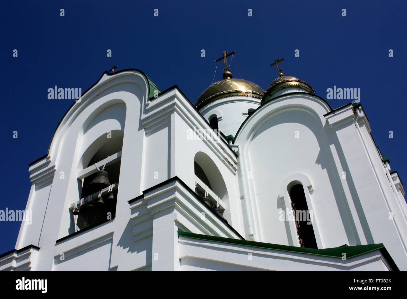 Die Kathedrale, eine Russisch-orthodoxe Kirche, in Tiraspol, Transdniestr Stockfoto