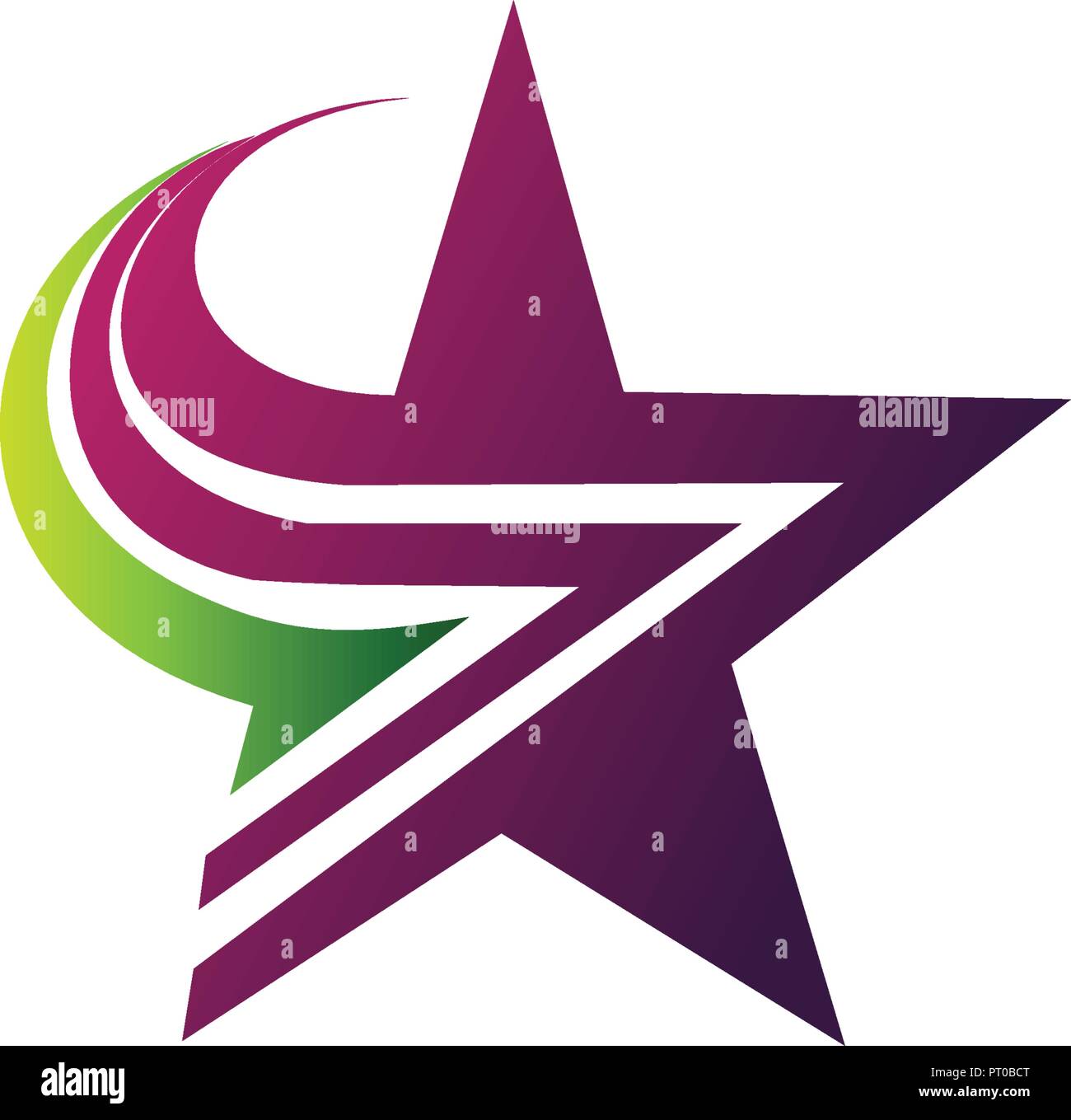 Star Logo Design Konzept Vorlage Stock Vektor