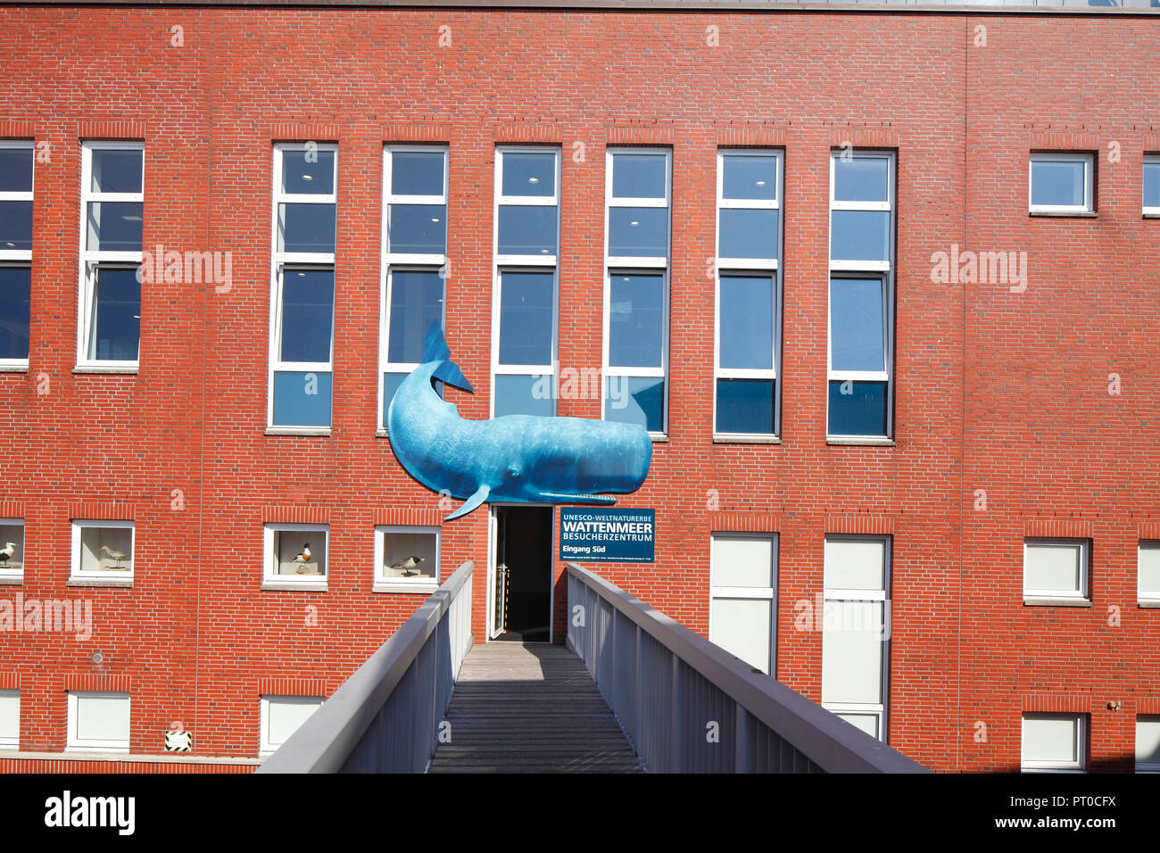 UNESCO-Welterbe Wattenmeer Visitor Centre, das Bildungs- und Informationszentrum für den niedersächsischen Nationalpark Wattenmeer, Wilhelmshaven, Niedersachsen, Deutschland, Europa Stockfoto
