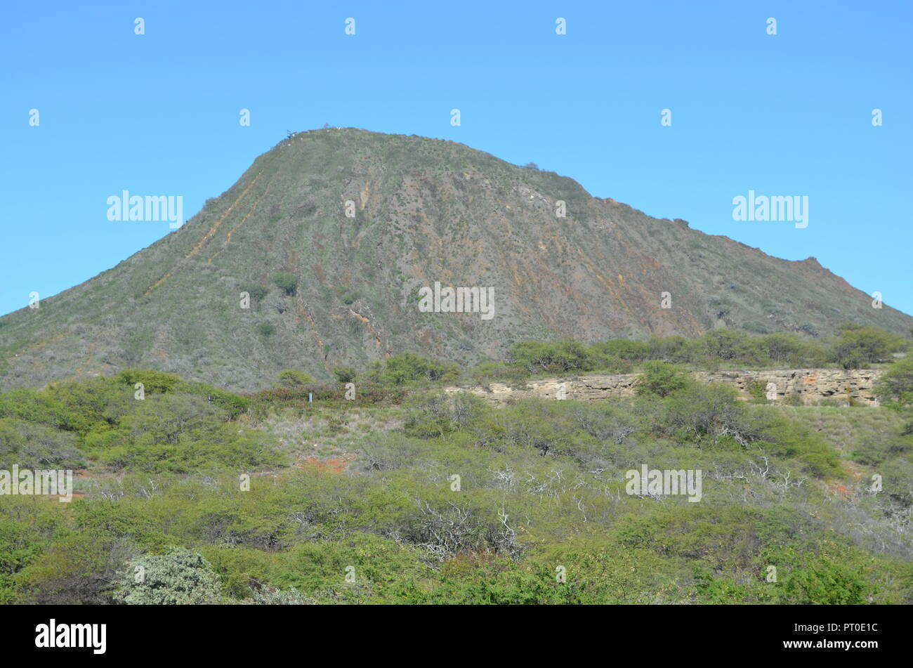 Koko Head Trail Insel Oahu Hawaii USA Stockfoto