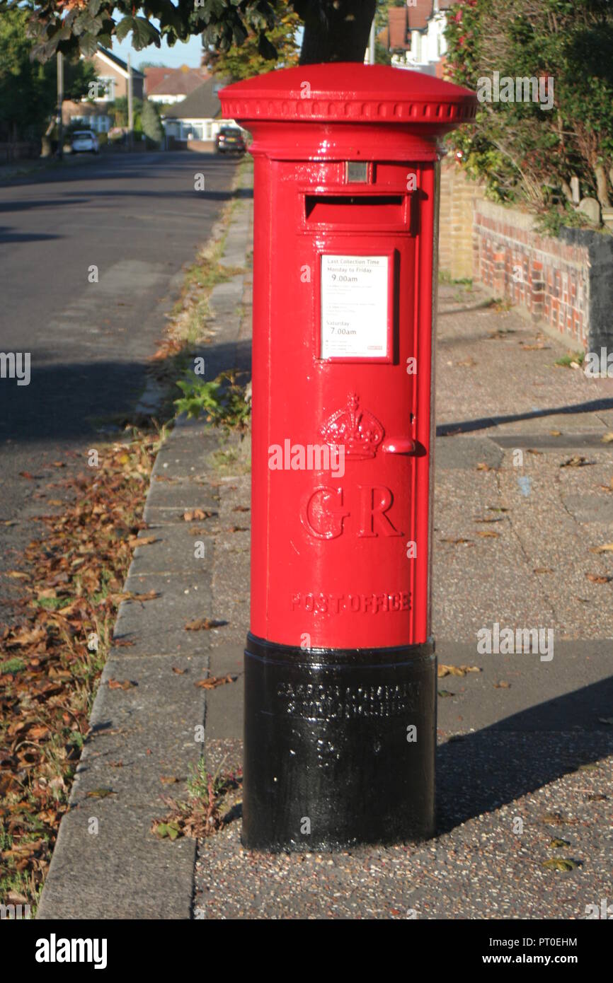 Britische Post Box Stockfoto