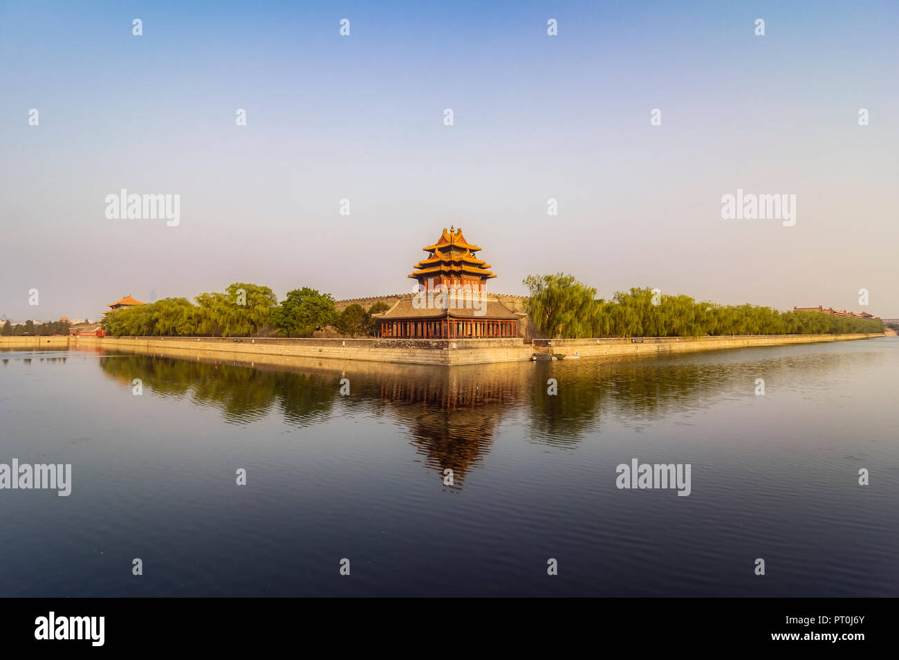 China, Peking, Viewt ot Turm der Verbotenen Stadt Stockfoto