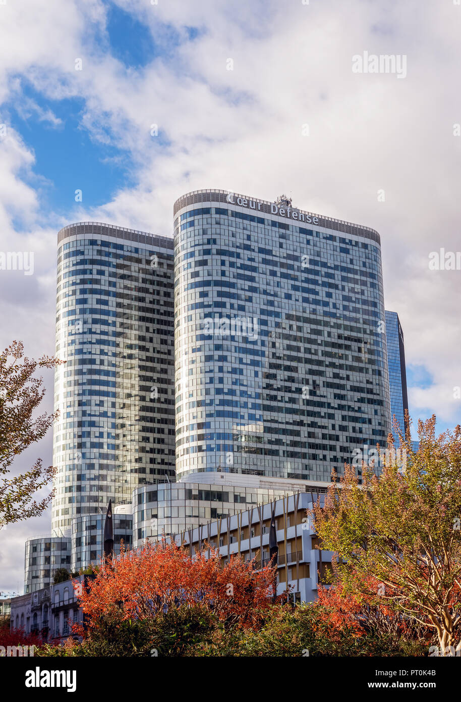Coeur Wehrtürmen - La Defense Paris, Frankreich Stockfoto