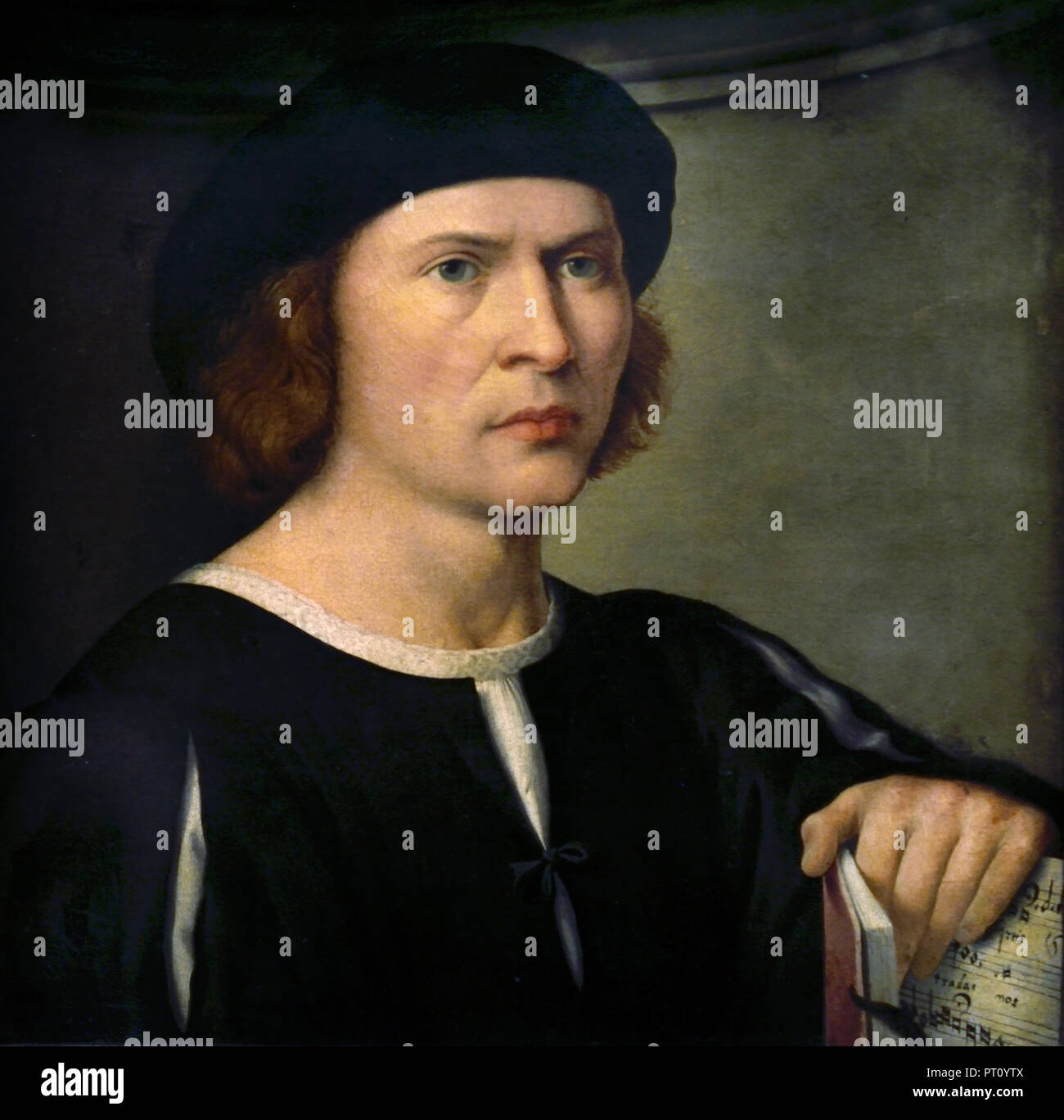 Portrait eines Musikers 15151 unbekannten Meister von Pordenone Italien, Italienisch. Stockfoto