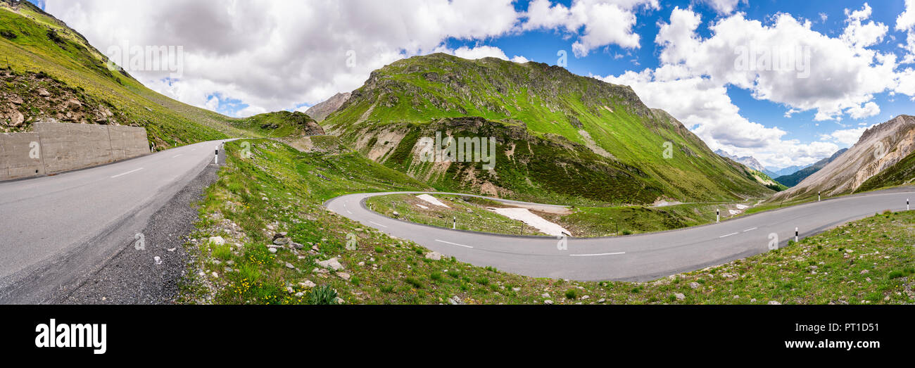 Schweiz, Alpen, Graubünden Kanton Livigno, Livigno Pass Stockfoto