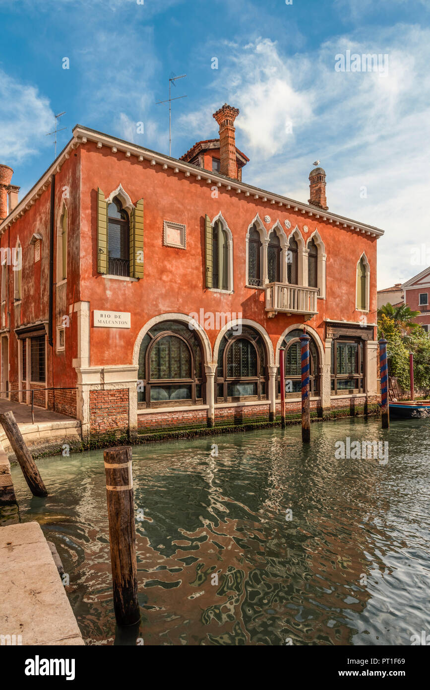 Italien, Venedig, außen an der Canal Stockfoto