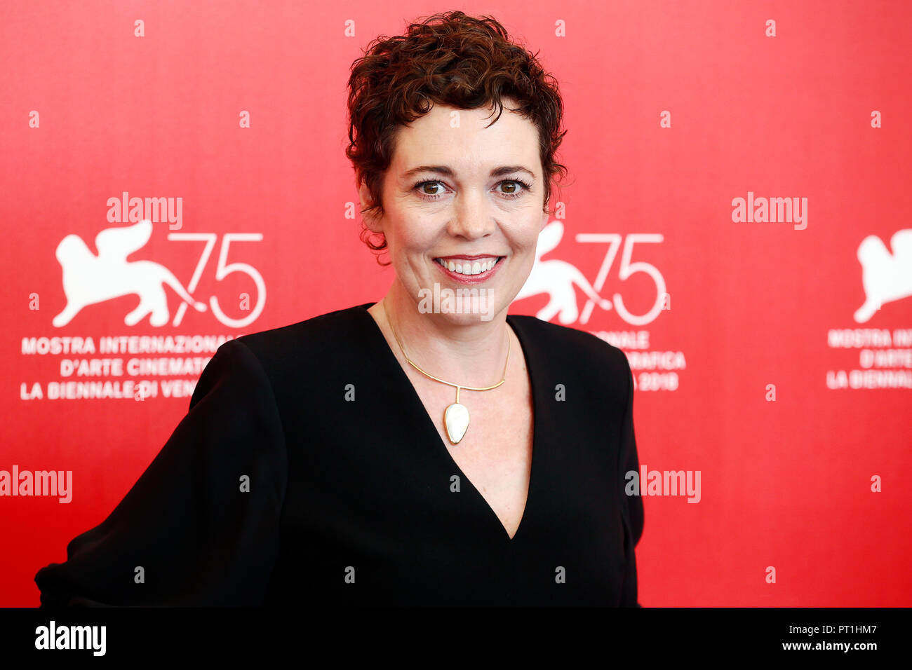Venedig, Italien - 30. August: Olivia Colman besucht "Der Favorit" Foto - Anruf während des 75. Filmfestival von Venedig am 30. August in Venedig, Italien 2018. Stockfoto