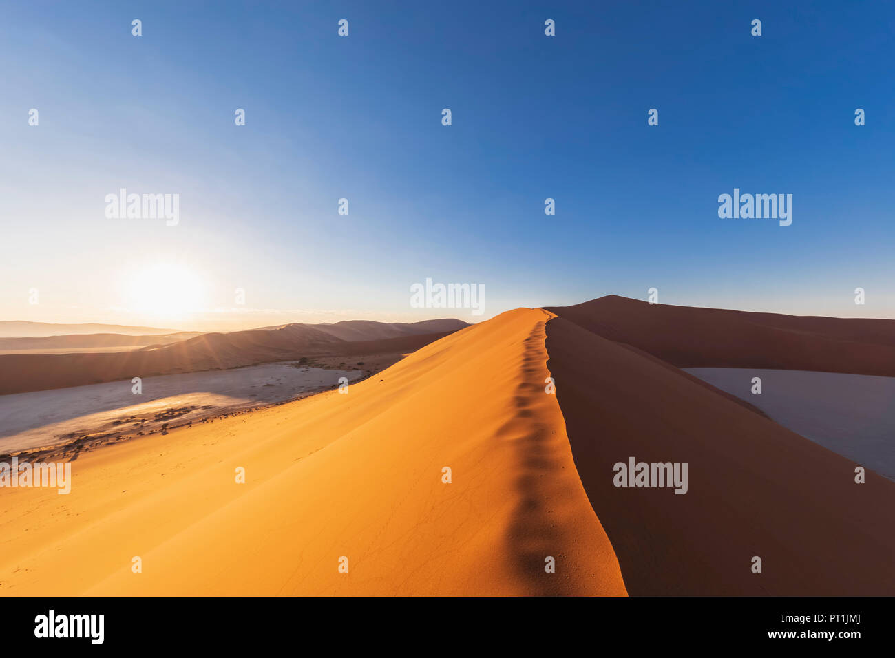 Afrika, Namibia, Namib, Naukluft National Park, Sand dune 'Big Daddy' Stockfoto
