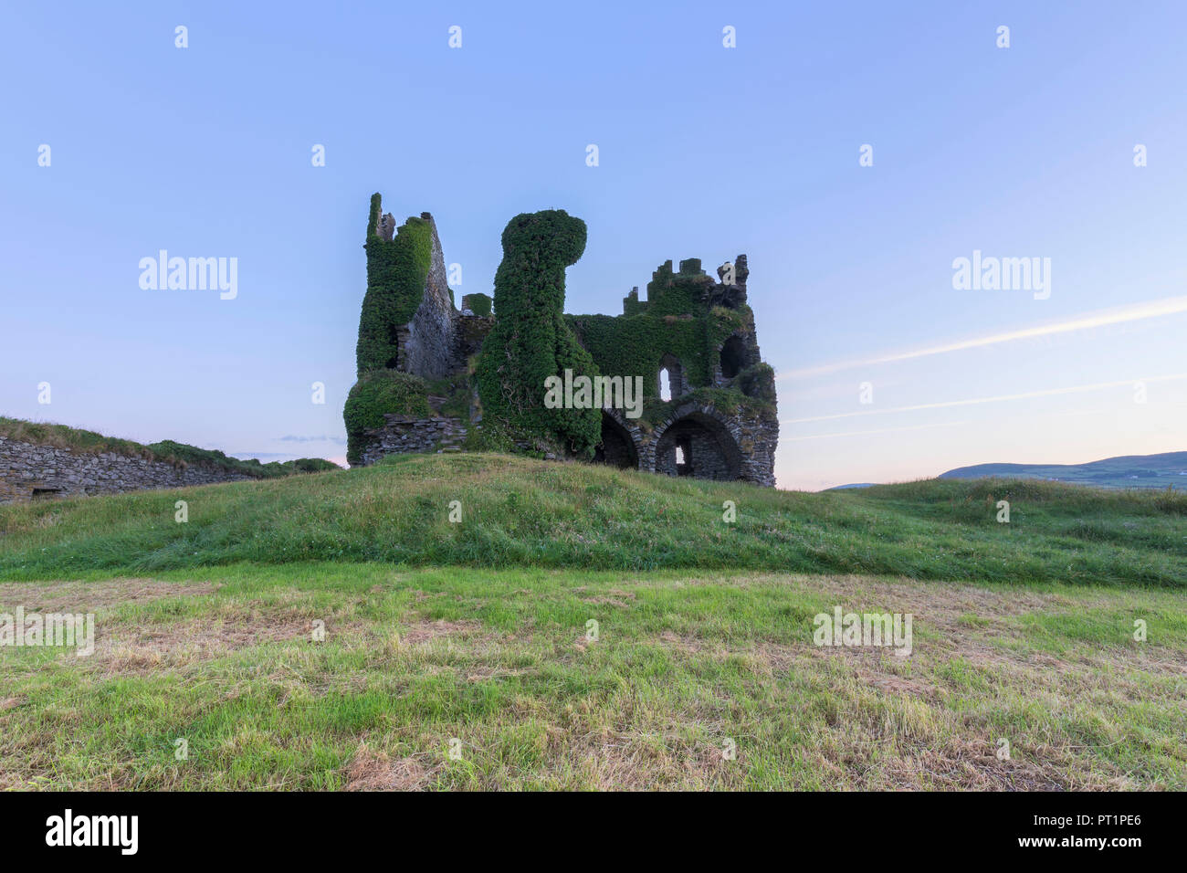 Ballycarbery Castle, Cahersiveen, County Kerry, Irland Stockfoto