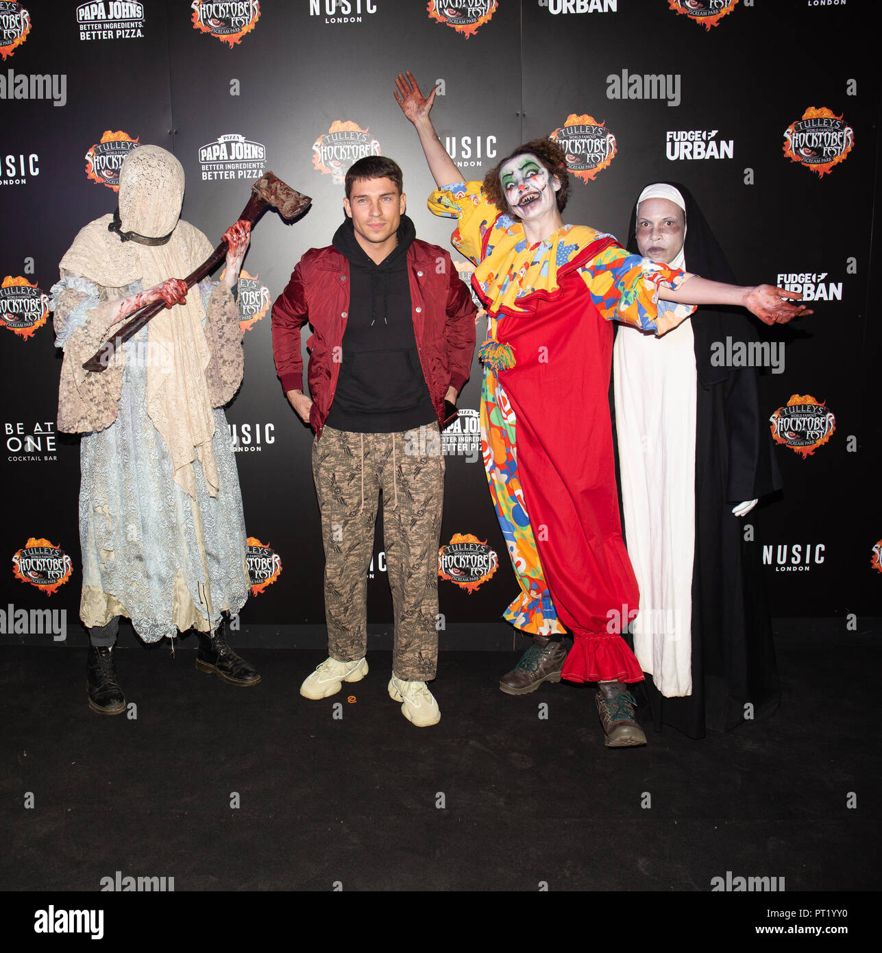 Crawley, West Sussex, UK. 5. Oktober 2018. Joey Essex besucht die von hocktober ' Drücken Sie die Taste Nacht am Tulleys Hof am 5. Oktober 2018 in Crawley, West Sussex Credit: Paul Licorish/Alamy leben Nachrichten Stockfoto