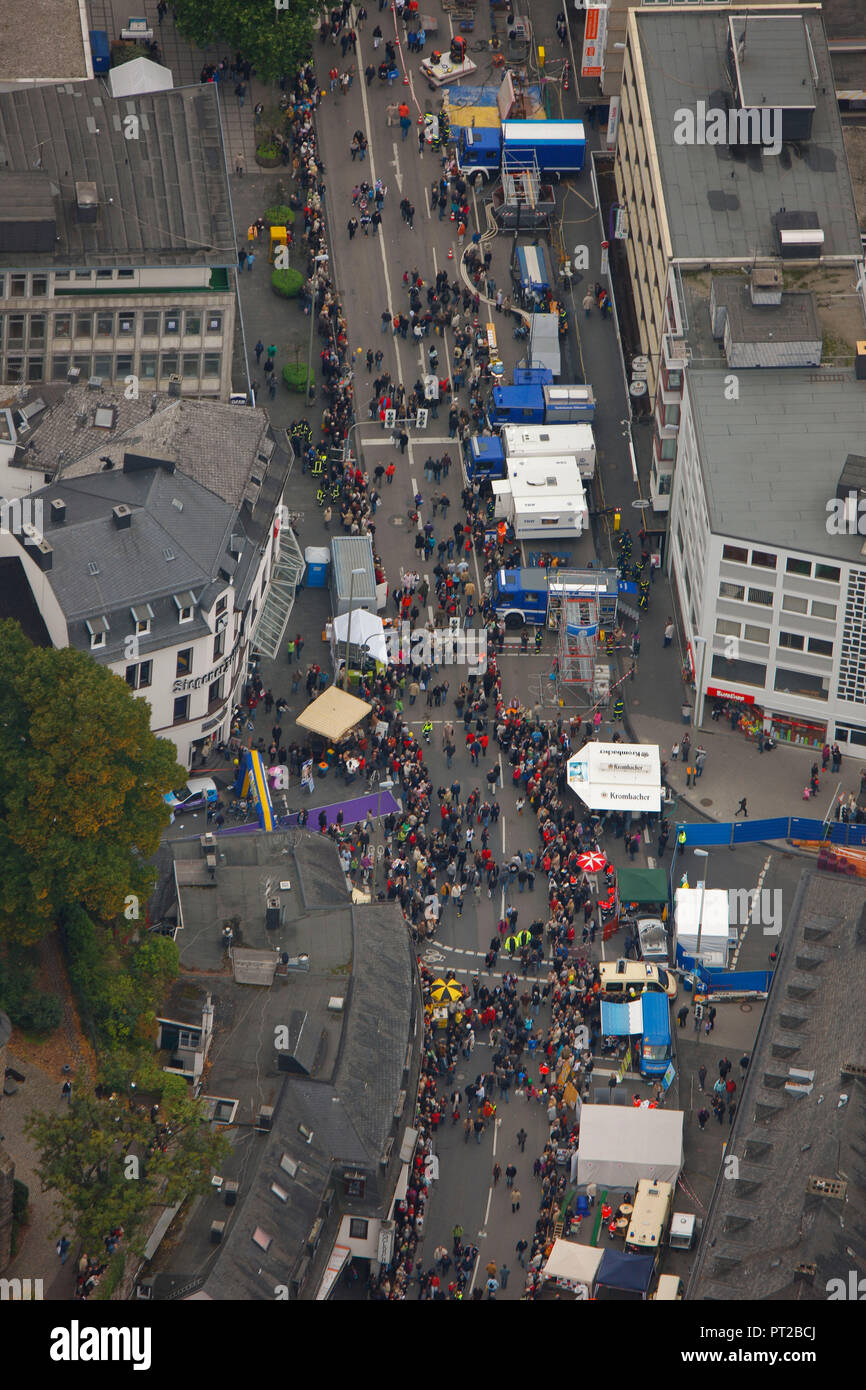 NRW-Tag 2010, 60 Phasen der Innenstadt zwischen Oberschloss und Apollotheater, Siegen, Siegerland, NRW, Deutschland, Europa beleben Stockfoto