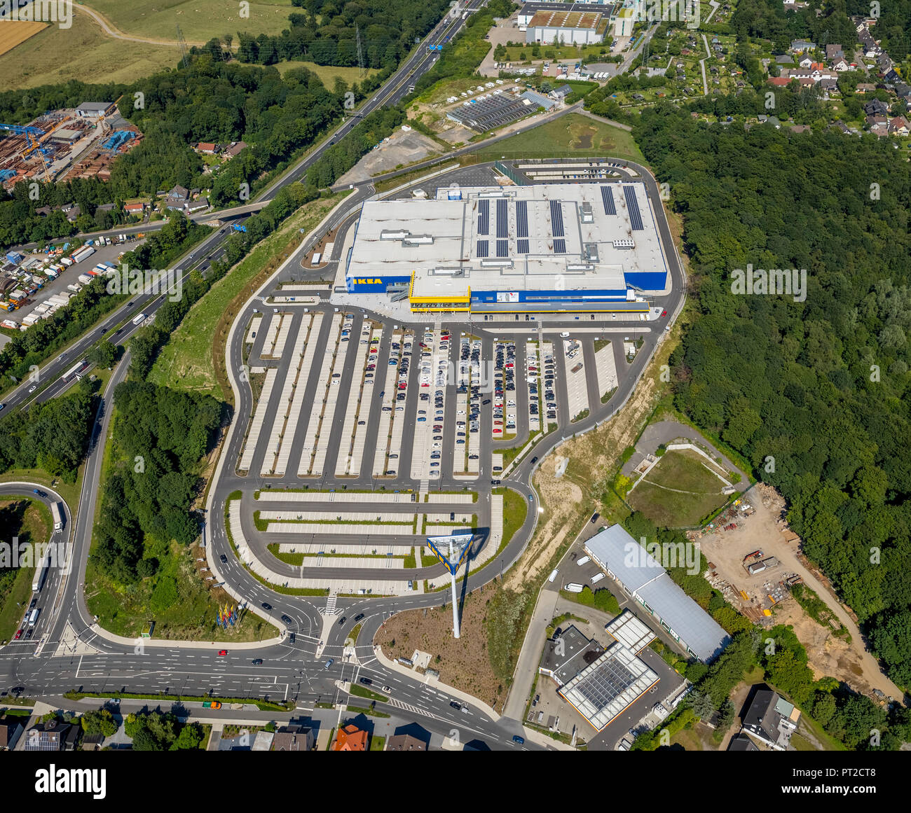 IKEA Einrichtungshaus Wuppertal, Stadt Sprockhövel, Ruhrgebiet, Nordrhein-Westfalen, Deutschland Stockfoto