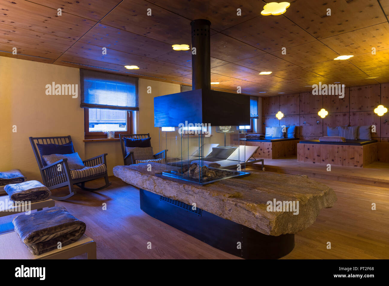 Europa, Österreich, Tirol, Ötztal, Obergurgl, Wellness im 4-Sterne Hotel im Ötztal Stockfoto