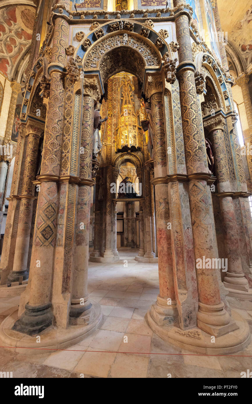 Convento de Cristi Kloster, UNESCO-Weltkulturerbe, Tomar, Santarem, Portugal Stockfoto