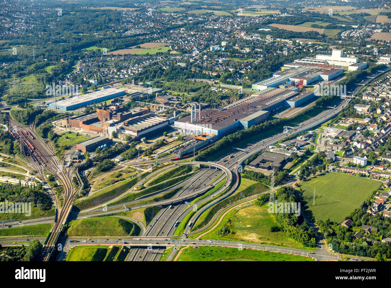 ThyssenKrupp, Essener Strasse, Bochum, Ruhrgebiet, Nordrhein-Westfalen, Deutschland Stockfoto