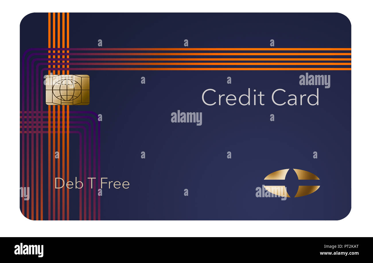 Hier ist ein modernes Kreditkarte, ist ein Mock mit allgemeine Logo. Dies ist eine Abbildung. Stockfoto