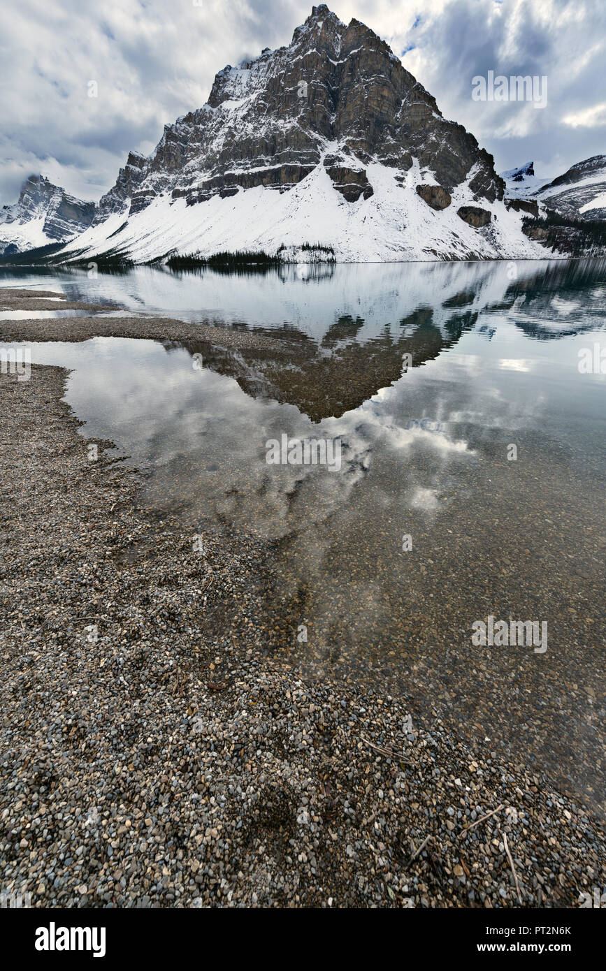 Bow Lake, Banff NP, Kanada Stockfoto