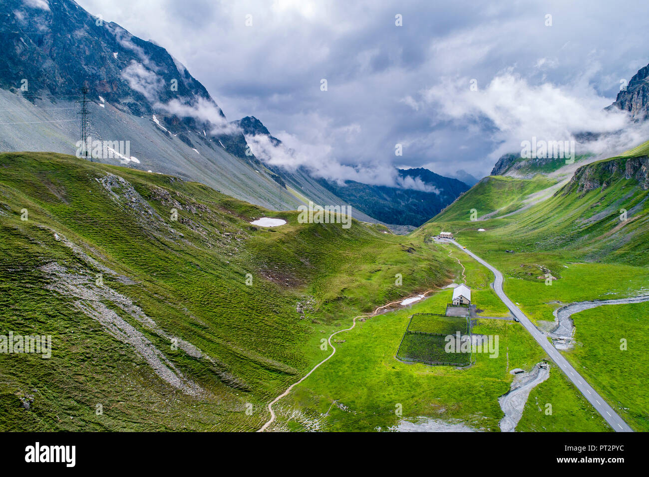 Schweiz, Graubünden Kanton, Luftaufnahme von Albula Stockfoto