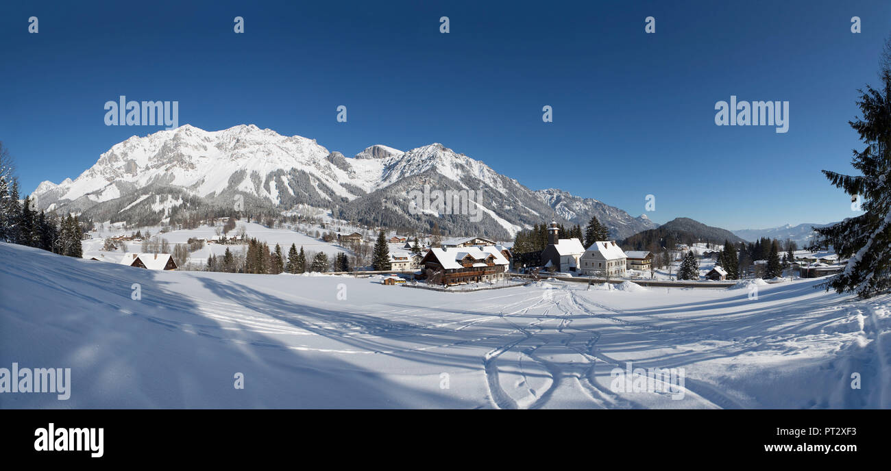Österreich, Steiermark, Ramsau am Dachstein, winter Stockfoto