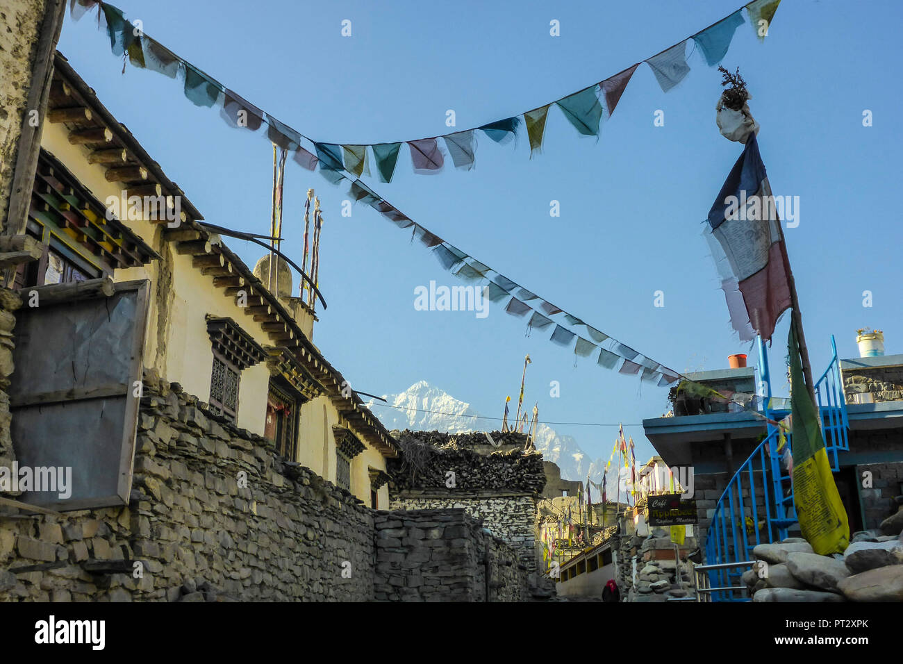 Nepal, Himalaya, Mustang, Annapurna Circuit, Oberer Mustang Trek, Kali Gandaki Valley, Kagbeni Stockfoto