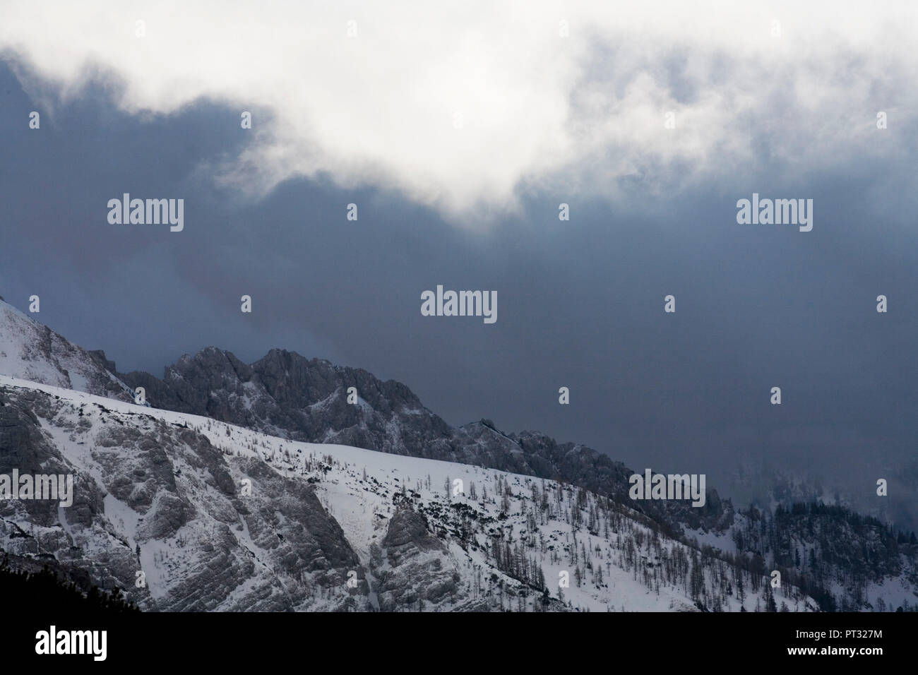 Winter Berglandschaft, Gesäuse, Steiermark, Österreich Stockfoto