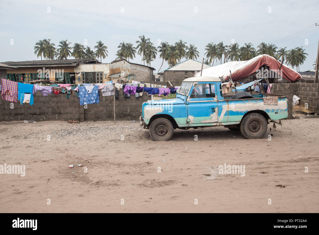 Afrika, Nigeria, Slums Stockfoto