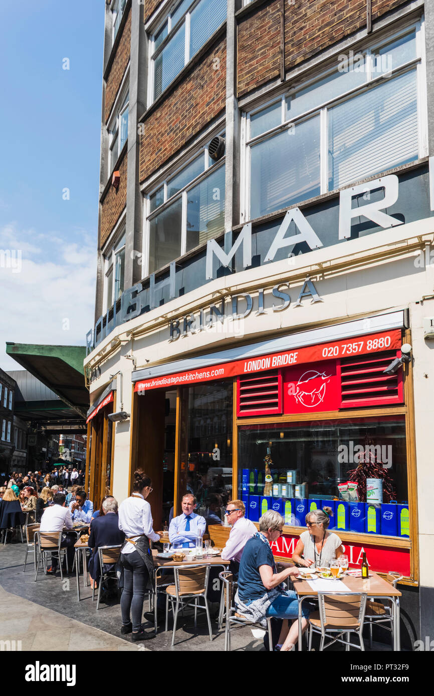 England, London, Southwark, London Bridge City, Borough Markt, Brindisa Restaurant Stockfoto