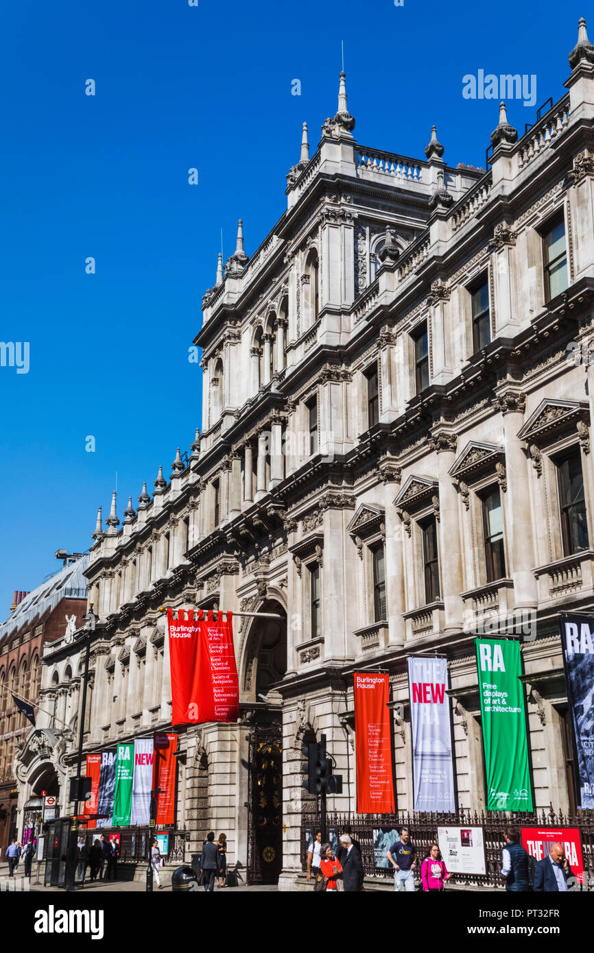 England, London, Piccadilly, Burlington House, der Königlichen Akademie der Künste Stockfoto