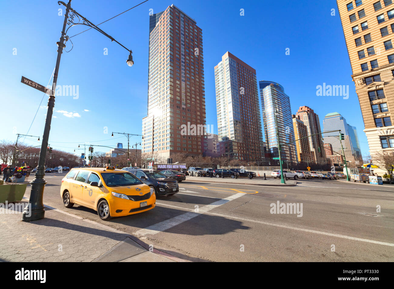 West Street, Manhattan, New York City, USA Stockfoto