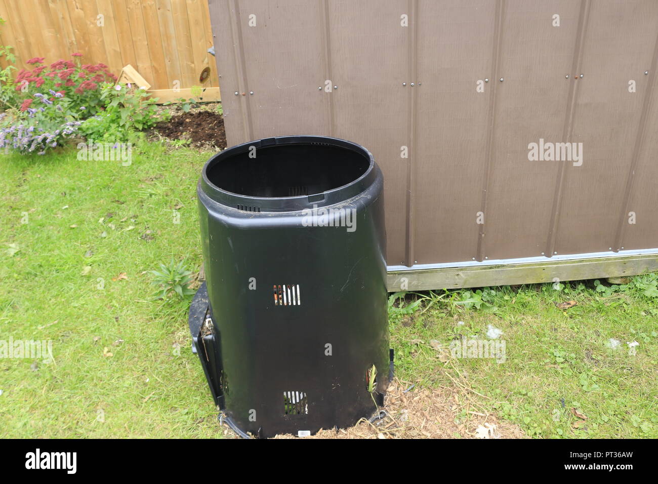 Kompostierbehälter Stockfoto