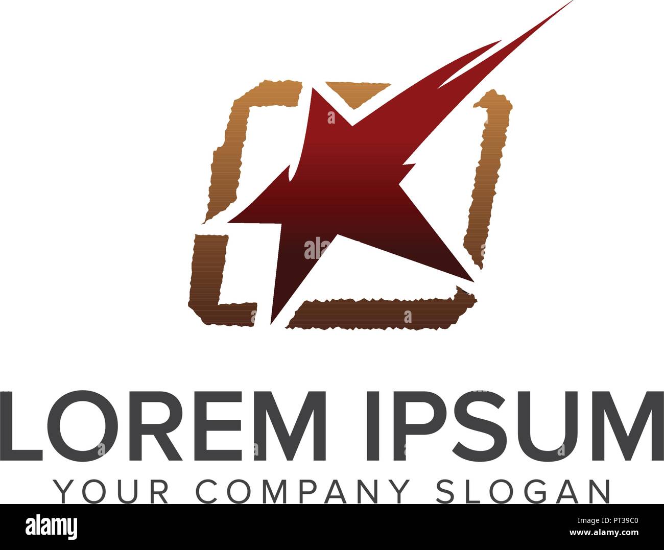 Star Logo Design Konzept Vorlage Stock Vektor