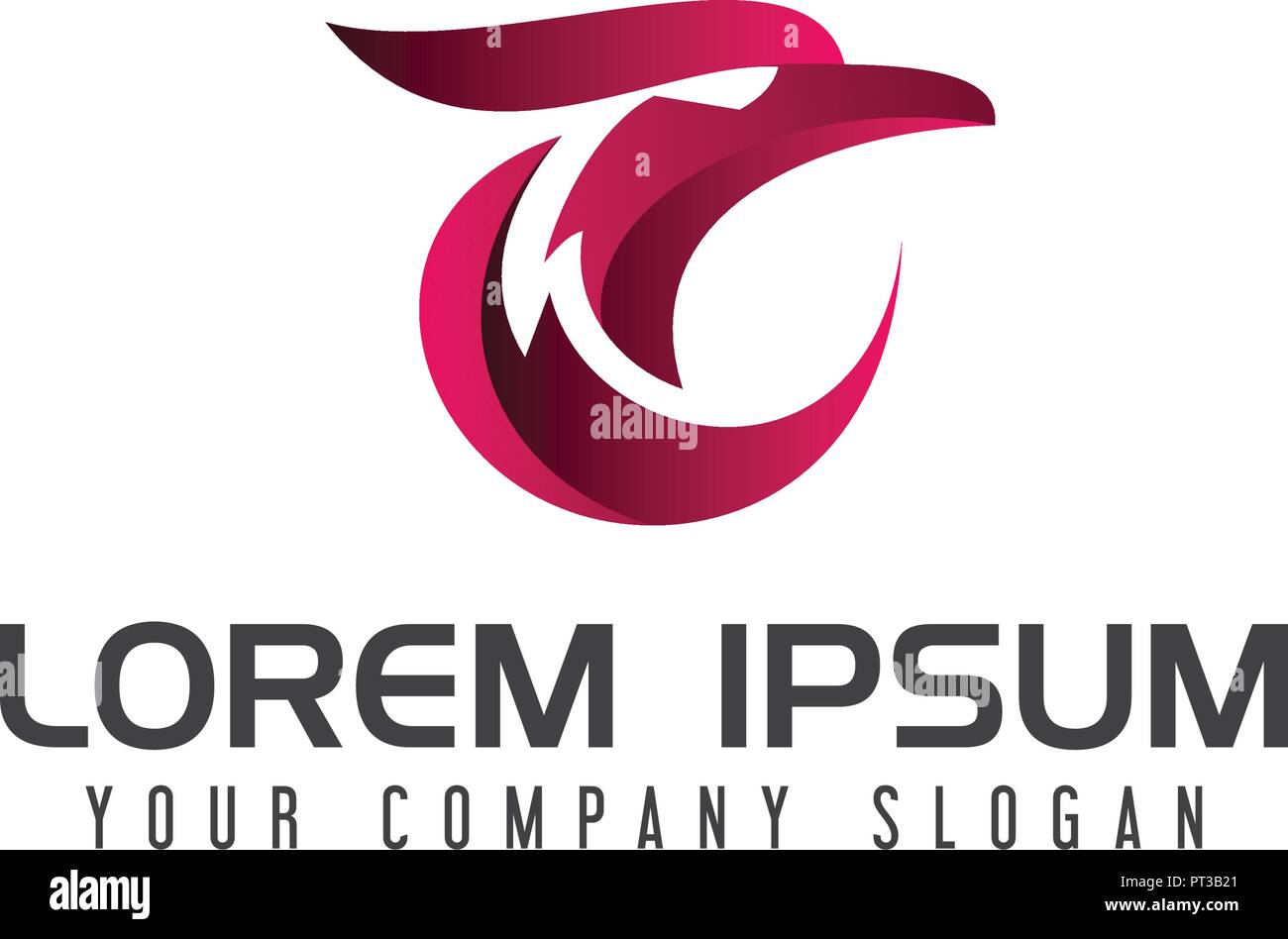 Eagle Logo Design Konzept Vorlage Stock Vektor