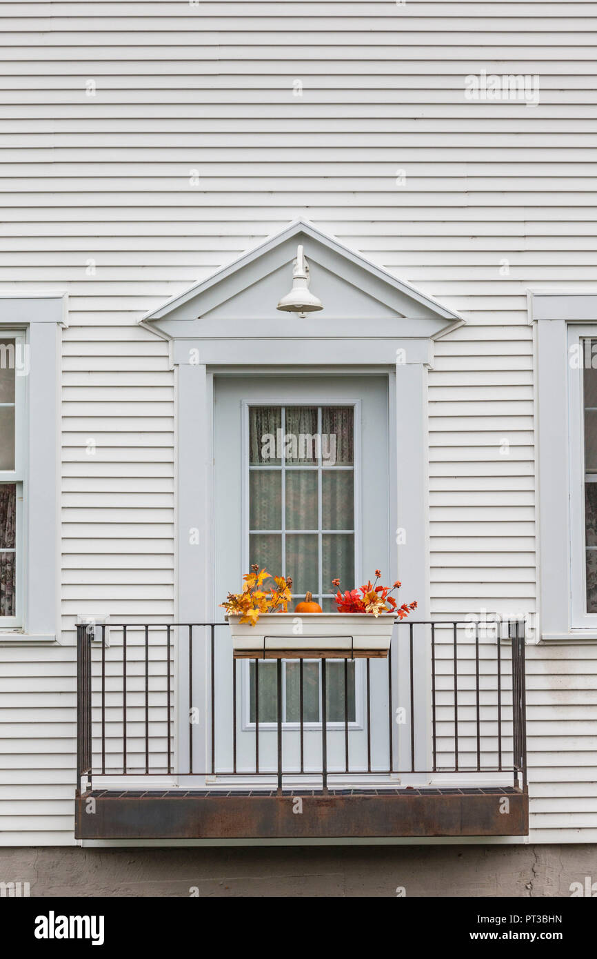 Kanada, Quebec, Gartenschau Region, Georgeville, Haus detail, Herbst Stockfoto